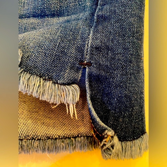7 FOR ALL MANKIND Desert Oasis Denim Womens High Rise Cut Off Frayed Edges Short - Picture 7 of 15